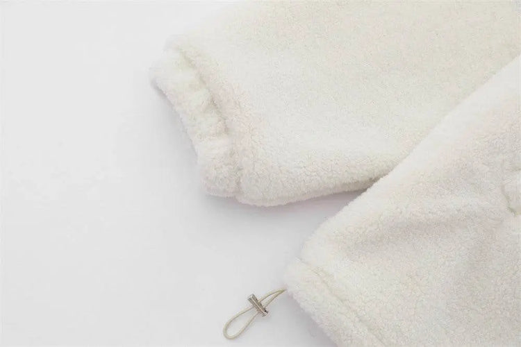 Butterfly Print Lamb Wool Sweatshirt Men - pluto essentials