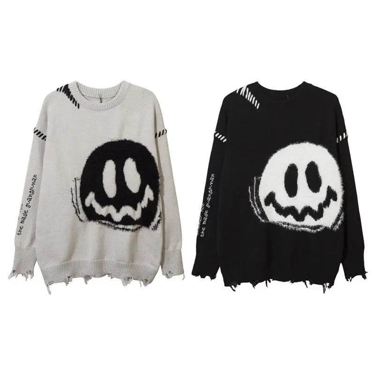 Street Tide High Street Sweater Slouchy Loose - pluto essentials