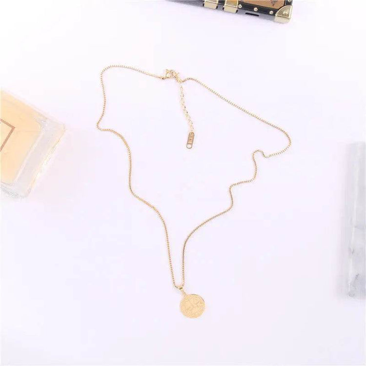 Hip hop gold necklace - pluto essentials