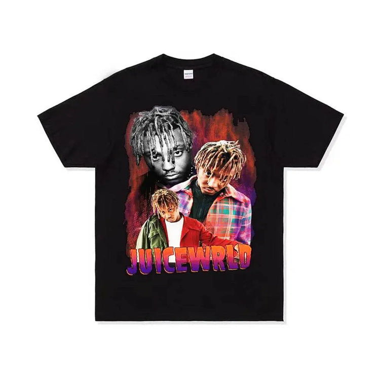 loose fit juice wrld t-shirt - pluto essentials