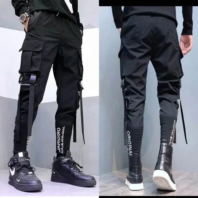 French Overalls Male Hiphop Hiphop Function Wind Super Fire Cec Paratrooper Pants - pluto essentials