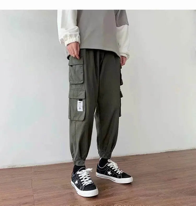 Trendy Multi-pocket Casual Pants Men - pluto essentials