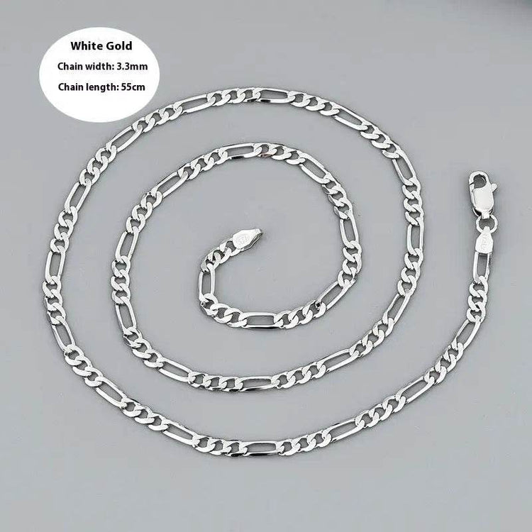 Hip Hop Silver Necklace Men And Women Thick Type - pluto essentials