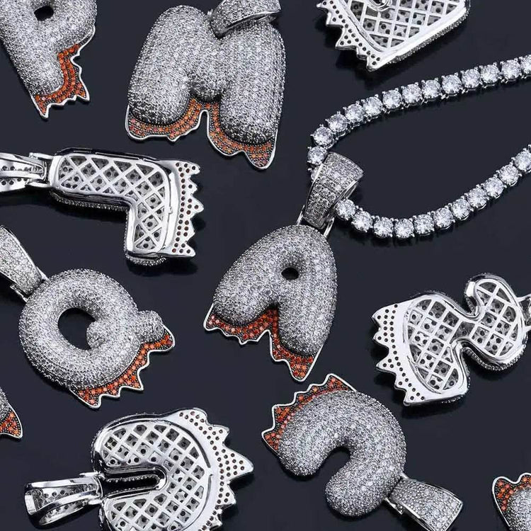 Letter hip hop accessories pendant - pluto essentials