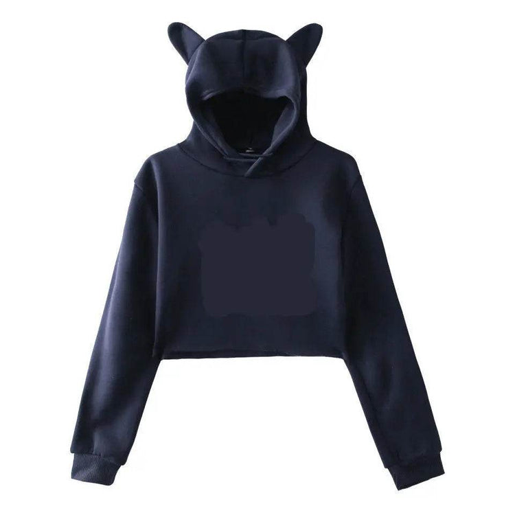 Sweatshirt Women Hoodie Pullover Clothes For Girls Streetwear Spring Long Sleeve Crop Top Hoodies - pluto essentials