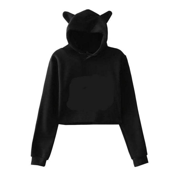 Sweatshirt Women Hoodie Pullover Clothes For Girls Streetwear Spring Long Sleeve Crop Top Hoodies - pluto essentials