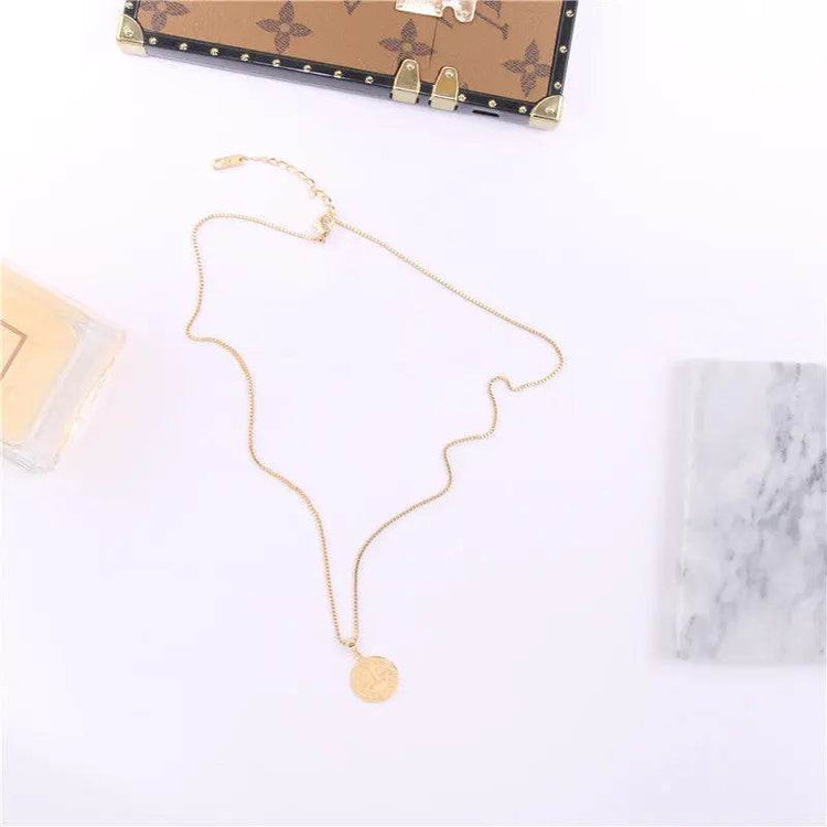 Hip hop gold necklace - pluto essentials