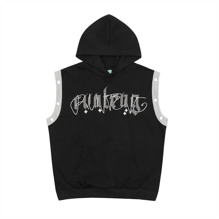 Fashion Letters Printed Hoodie Men - pluto essentials