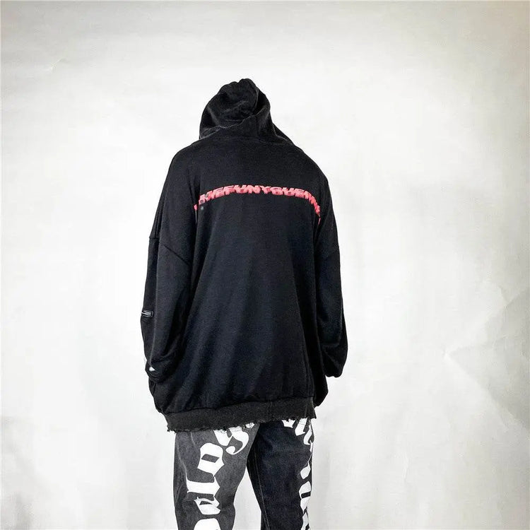 Butterfly Print Cardigan Loose Sweater Men - pluto essentials