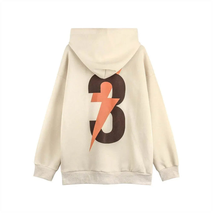 Fashion Lightning Printed Hoodie Men - pluto essentials