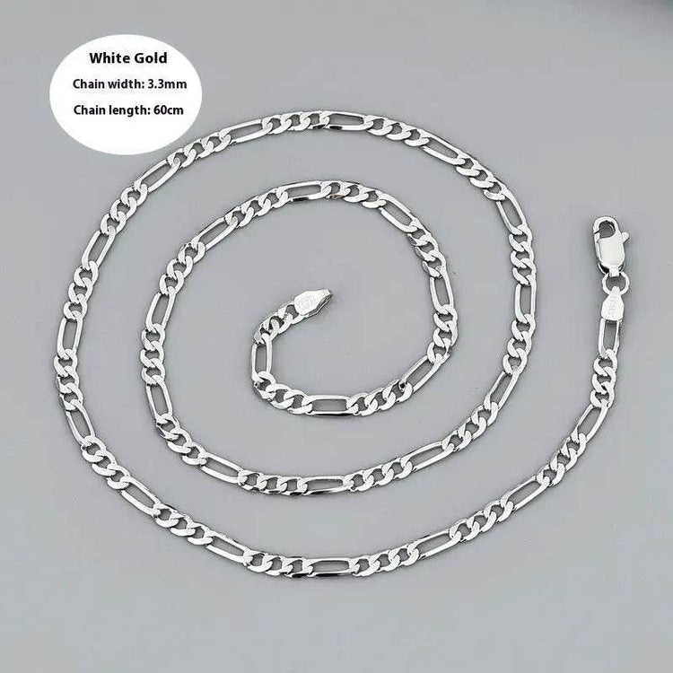 Hip Hop Silver Necklace Men And Women Thick Type - pluto essentials