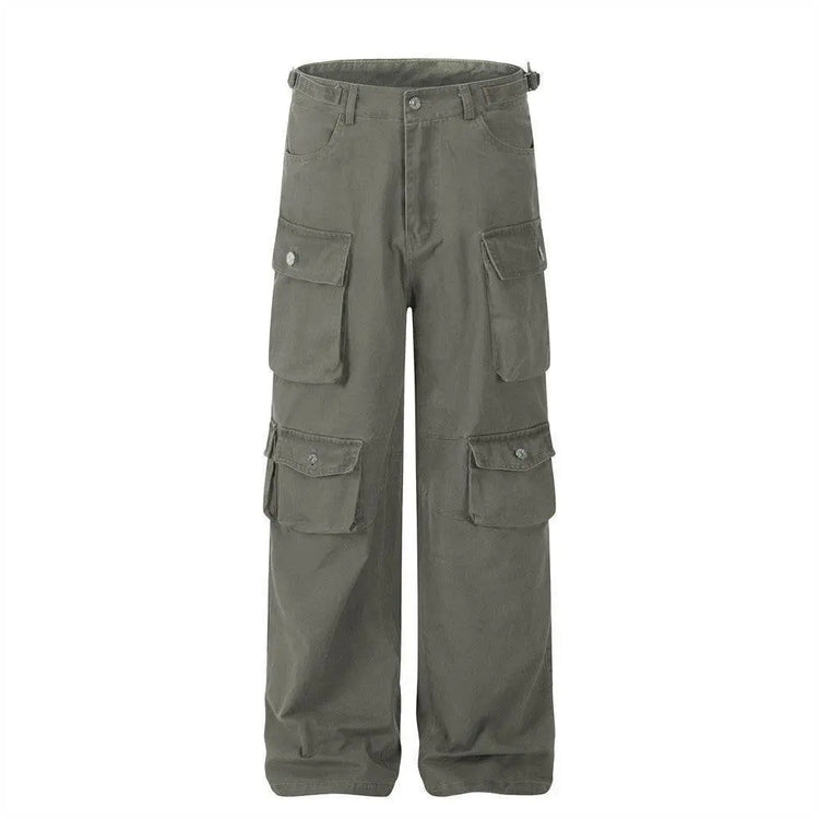 American Multi-pocket Cargo Pants Men&