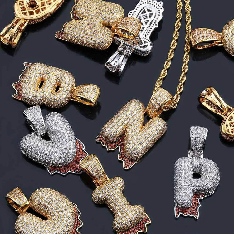 Letter hip hop accessories pendant - pluto essentials