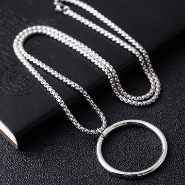 Hiphop pendant titanium steel chain pendant for men and women - pluto essentials