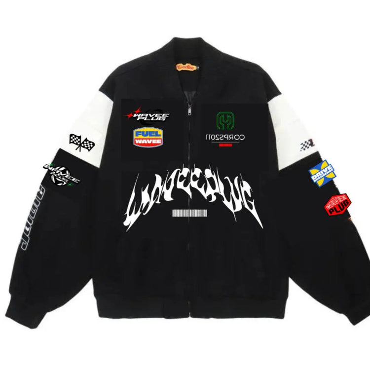Embroidered Rider Jacket - pluto essentials