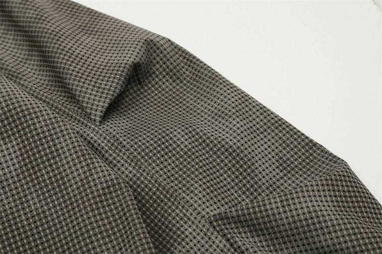 Tie-dyed Stand Collar Hooded Pullover Men&