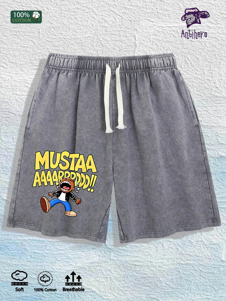 cartoon printed custom shorts - pluto essentials