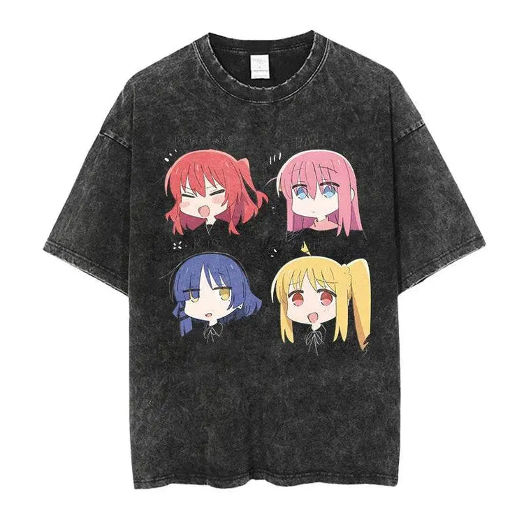 Anime Bocchi custom t-shirt - pluto essentials