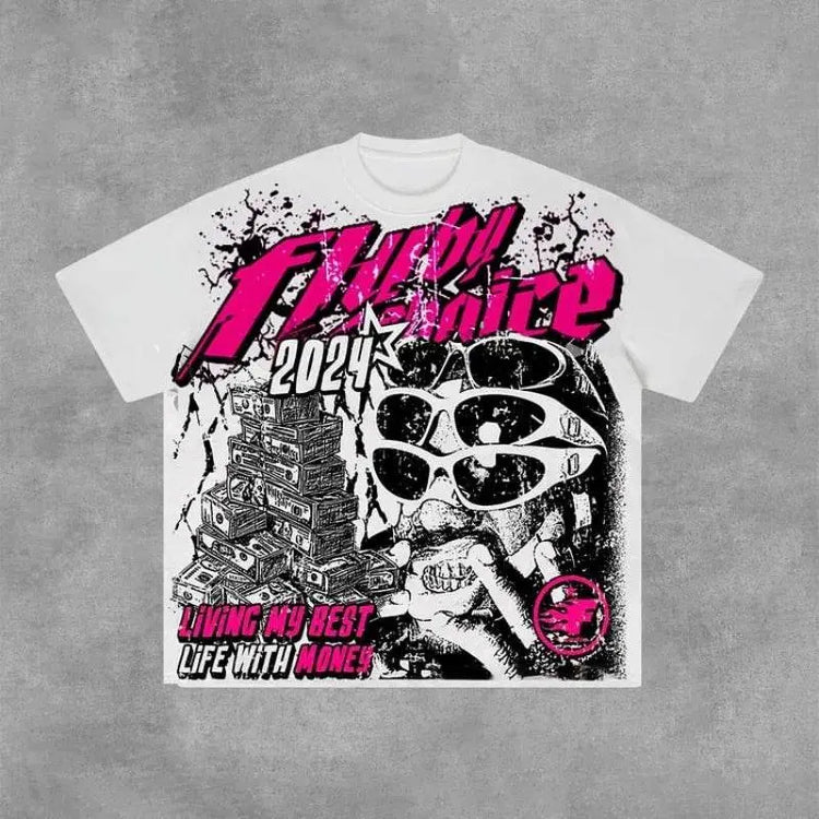 y2k custom vintage t-shirt - pluto essentials