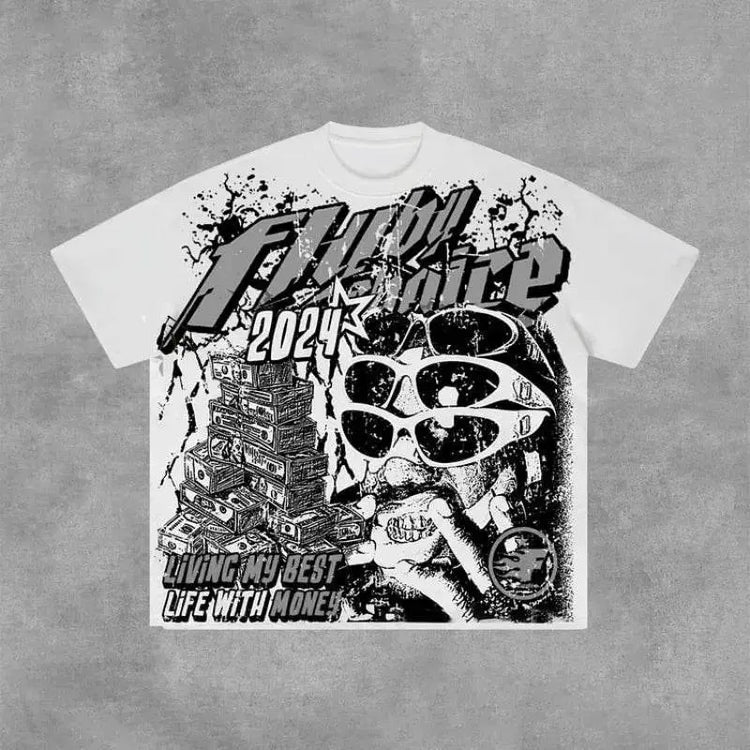 y2k custom vintage t-shirt - pluto essentials