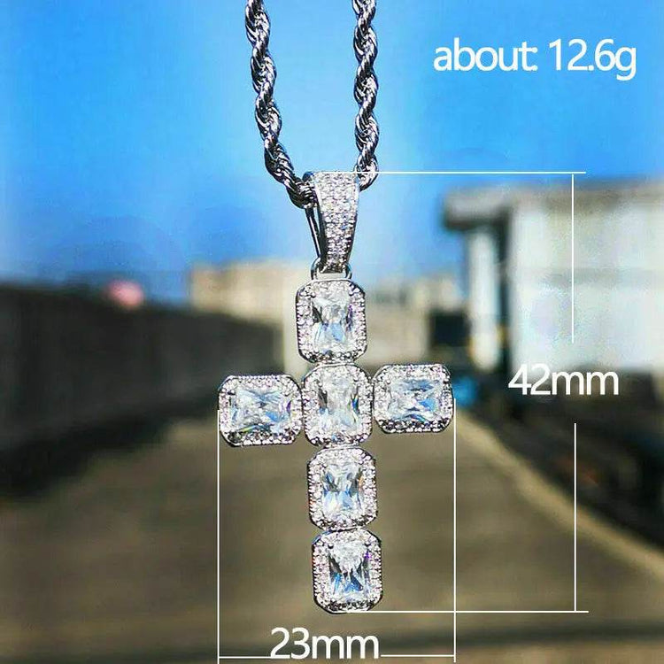 Hip Hop Luxury Square Pendant Necklace For Men And Women - pluto essentials