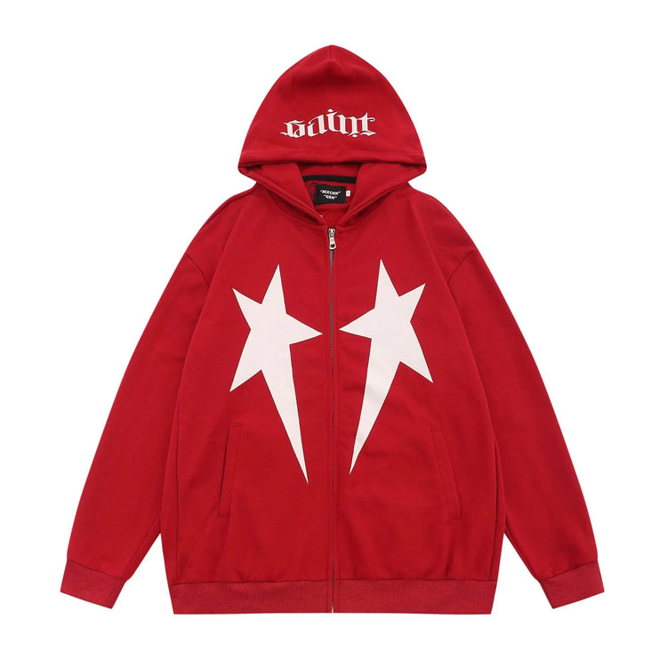 Hip Hop XINGX Printed Hoodie Men - pluto essentials