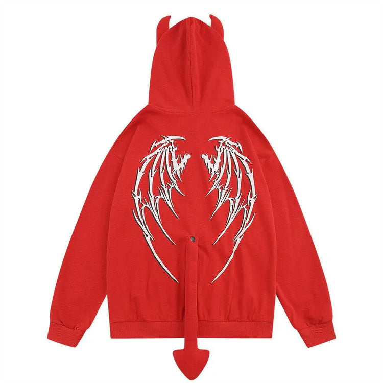 Fashion Horn Hoodie Coat Men - pluto essentials