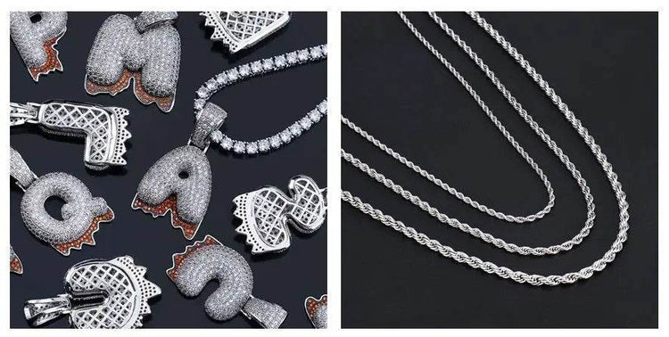 Letter Hip Hop Accessories Pendant - pluto essentials