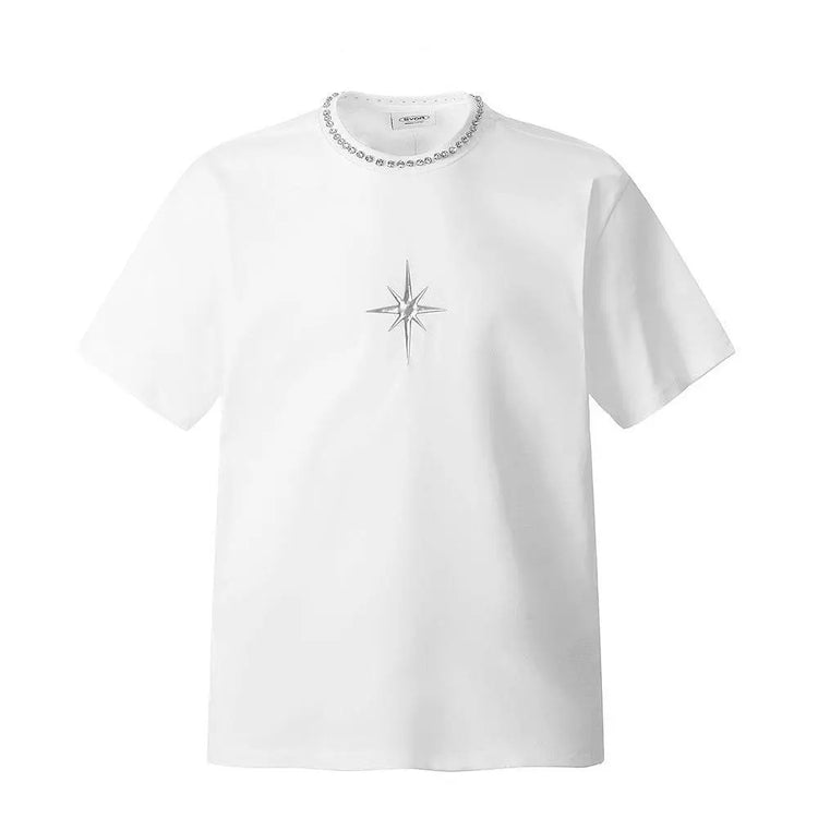 Dark Cross Star Short Sleeve Men Clothing - pluto essentials
