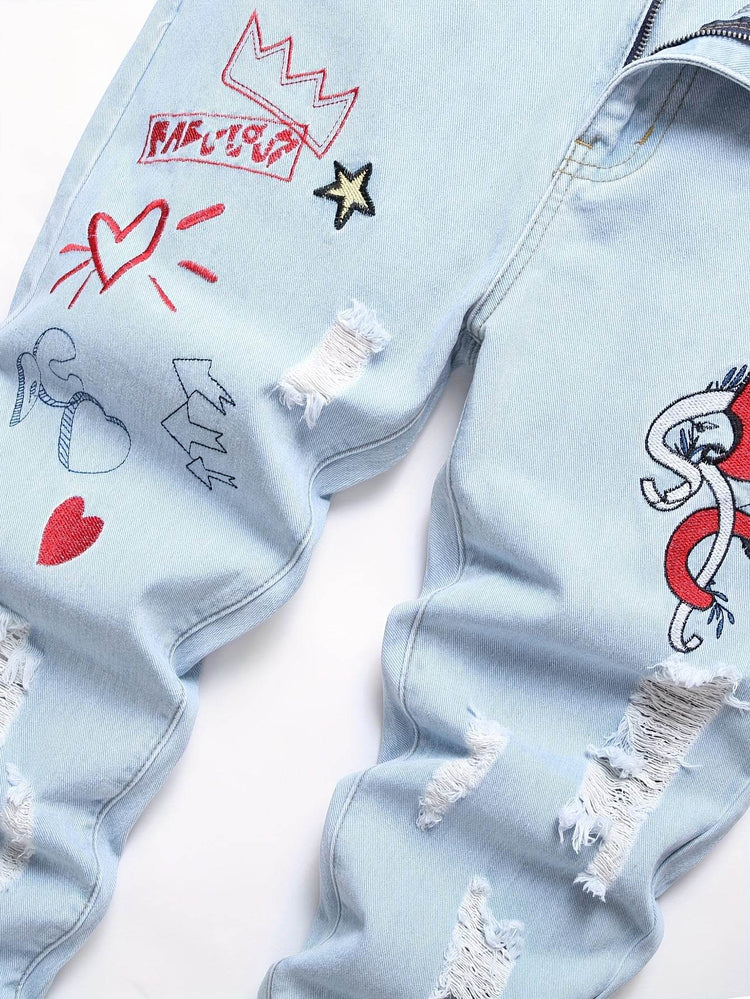 light dimmed custom jeans - pluto essentials