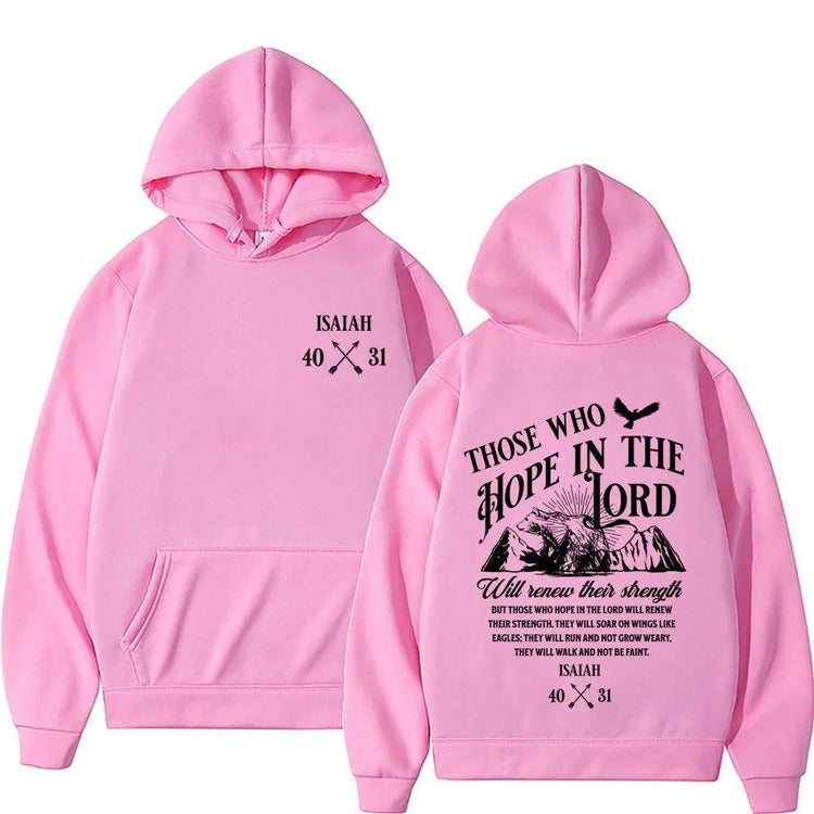 Christian Jesus Letters Print Hoodies Men Women&