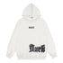 Gothic Letter Printed Hoodie Men - pluto essentials 