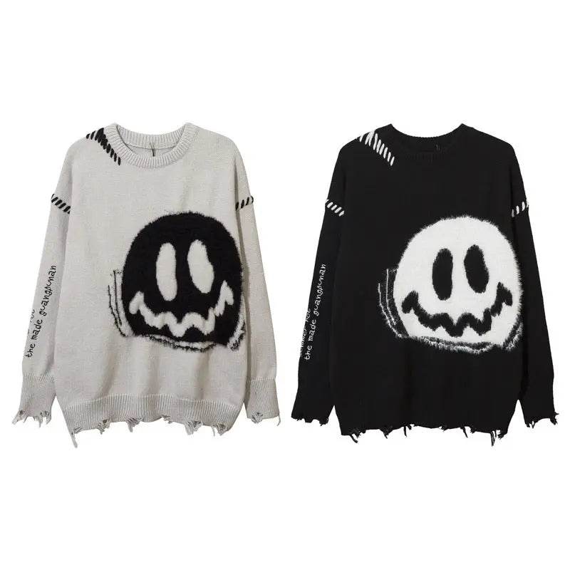 Street Tide High Street Sweater Slouchy Loose - pluto essentials 