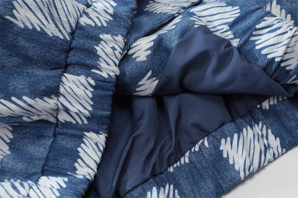 Mono Check Lapel Jacket - pluto essentials 