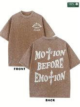 motion before emotion custom t-shirt - pluto essentials 