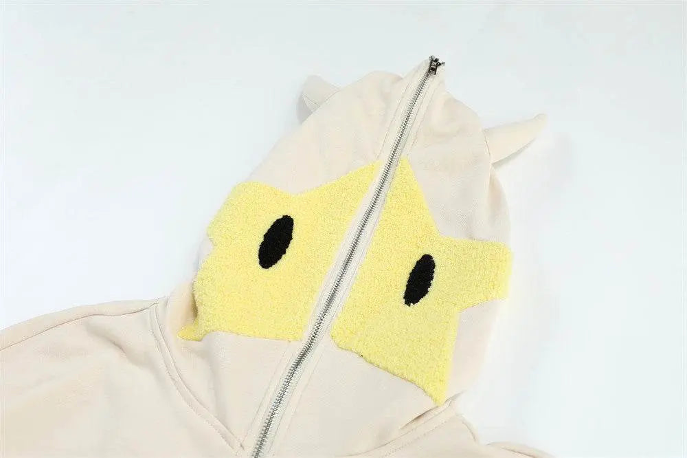 Masked Zipper Hooded Sweater For Men - pluto essentials 