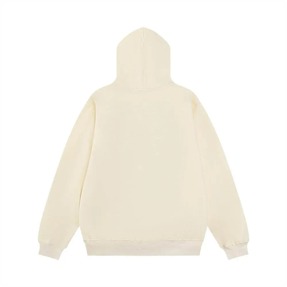 Printed Rhinestones Hooded Sweater For Men - pluto essentials 