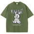 Cute Rabbit Print T-shirt Breathable T-shirt Streetwear - pluto essentials 