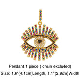 Colorful Zircon Hiphop Necklace - pluto essentials 