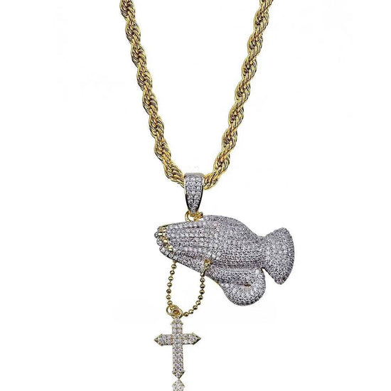 Zircon Hip Hop Necklace - pluto essentials 