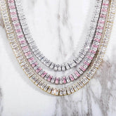 Rectangular Zircon Hip Hop Necklace For Men and Women - pluto essentials 