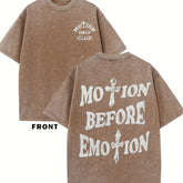 motion before emotion custom t-shirt - pluto essentials 