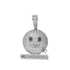 Cartoon Expression Zipper Shut Up Personality Trendy Hip Hop Jewelry - pluto essentials 