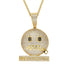 Cartoon Expression Zipper Shut Up Personality Trendy Hip Hop Jewelry - pluto essentials 