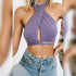 Women Y2k Corset Camisole Cropped Bustier Top Fashion Solid Vest - pluto essentials 