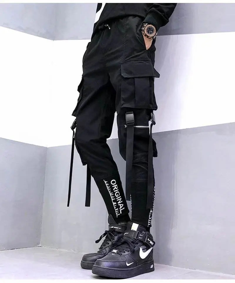 French Overalls Male Hiphop Hiphop Function Wind Super Fire Cec Paratrooper Pants - pluto essentials 