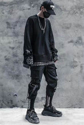 French Overalls Male Hiphop Hiphop Function Wind Super Fire Cec Paratrooper Pants - pluto essentials 
