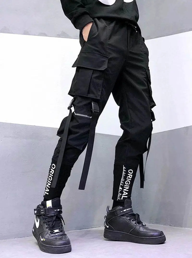 French Overalls Male Hiphop Hiphop Function Wind Super Fire Cec Paratrooper Pants - pluto essentials 