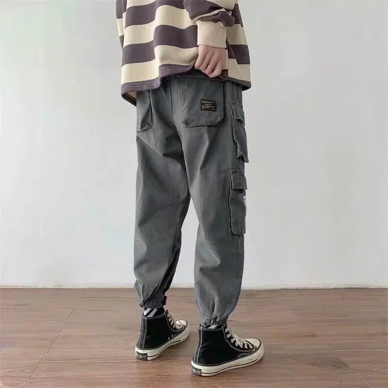 Trendy Multi-pocket Casual Pants Men - pluto essentials 