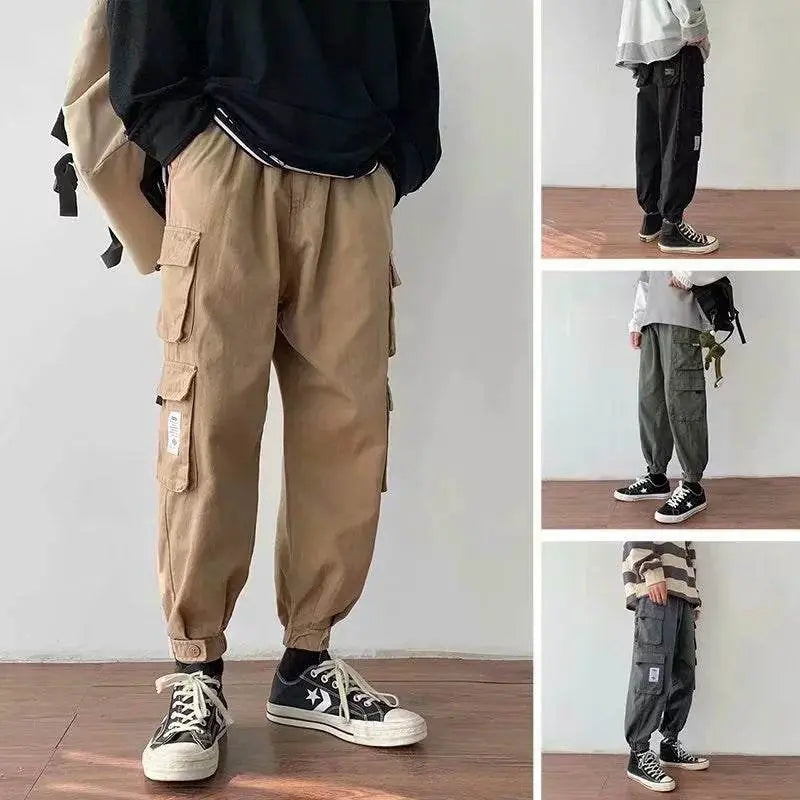 Trendy Multi-pocket Casual Pants Men - pluto essentials 